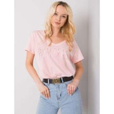 FANCY Dámske tričko s DENMA svetlo ružová FA-TS-7198.27P_367551 Univerzálne