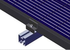 sapro FVE úchyt krajný "Z" 30mm, Z-30 pre fotovoltaický panel, čierny