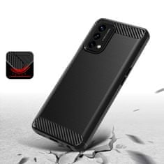 IZMAEL Carbon Shield TPU puzdro pre OnePlus Nord N200 - Čierna KP24723