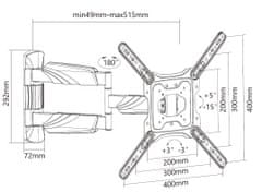 MAX Výsuvný držiak MTM6310FM pre TV 23“ – 55“