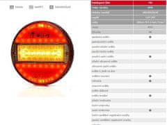 WAS Združené svetlo W94 (742) LED, 5-funkcií, SLIM 2,5