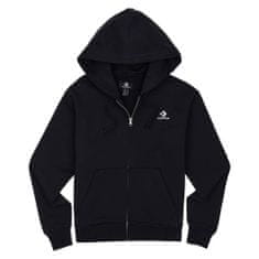 Converse Mikina čierna 173 - 177 cm/L Embroidered Feece FU Zip Hoodie