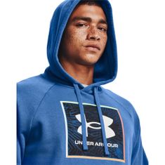 Under Armour Mikina modrá 178 - 182 cm/M Rival Fleece Graphic Hoodie