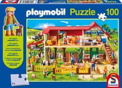 Schmidt Puzzle Playmobil Farma 100 dielikov + figúrka Playmobil