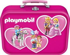 Schmidt Puzzle Playmobil 4v1 v plechovom kufríku (60,60,100,100 dielikov)