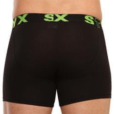 Styx 3PACK pánske boxerky long športová guma čierne (U9606162) - veľkosť L