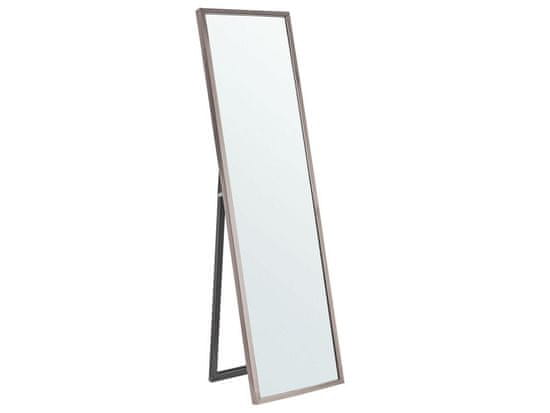 Beliani Stojace zrkadlo 40 x 140 cm strieborné TORCY