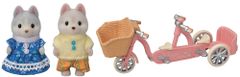 Sylvanian Families Tandemové kolo pre Husky súrodenca