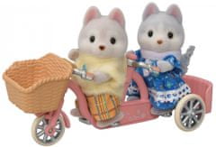 Sylvanian Families Tandemové kolo pre Husky súrodenca