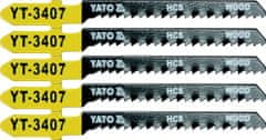 YATO  List pílový do priamočiarej píly 75 mm na drevo TPI13 5 ks