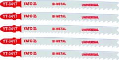 YATO  List pílový do priamočiarej píly 130 mm UNI TPI10-5 5 ks Bi-Metal