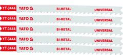 YATO  List pílový do priamočiarej píly univerzálny typ U 10-5TPI súprava 5 ks