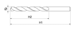 YATO  Vrták na kov 3,0 mm HSS-COBALT 2 ks 135°