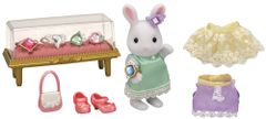 Sylvanian Families Mesto - biely králik so šperkami a drahokamami