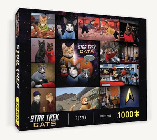 Chronicle Books Puzzle Star Trek Cats 1000 dielikov