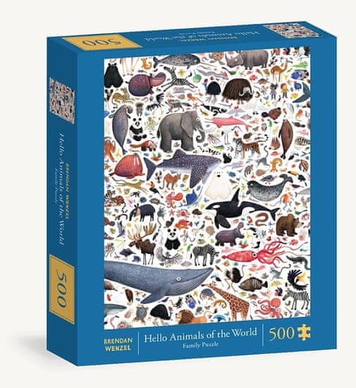 Chronicle Books Puzzle Ahoj zvieratá celého sveta 500 dielikov