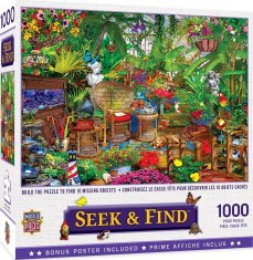 MasterPieces Puzzle Seek&Find: Záhradná skrýša 1000 dielikov