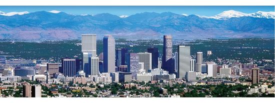 MasterPieces Panoramatické puzzle Denver, Colorado 1000 dielikov
