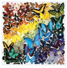 Galison Štvorcové puzzle Dúhoví motýle 500 dielikov