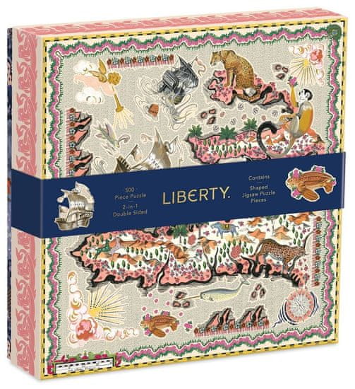 Galison Obojstranné puzzle 2v1 Liberty Maxine London 500 dielikov