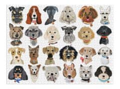 Galison Puzzle Papierové psy 1000 dielikov