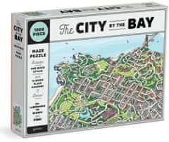 Galison Puzzle Mesto v zálive San Francisco 2v1, 1000 dielikov