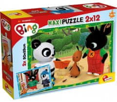 Lisciani Puzzle Bing: Kamaráti MAXI 2x12 dielikov