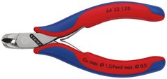 Knipex KNIPEX Kliešte cvikacie čelné so šikmými brity pre elektroniku