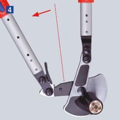 Knipex KNIPEX Nožnice na káble s teleskopickou rukoveťou- račňové