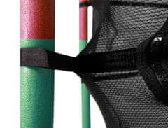 Aga Detská trampolína 140 cm Pink/Dark Green + ochranná sieť