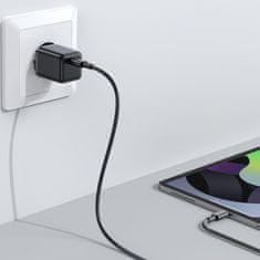 Joyroom Mini Fast Charger sieťová nabíjačka USB-C PD 25W + kábel USB-C / USB-C, čierna