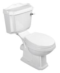 AQUALINE Sapho, ANTIK WC kombi + PP WC sedátko, biela
