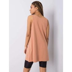 FANCY Dámsky top s nápisom EVETTE hnedý FA-TP-6871.78P_364008 Univerzálne