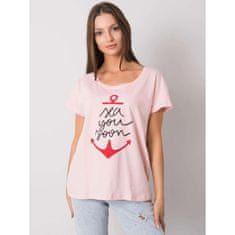 FANCY Dámske tričko s potlačou SILVA svetlo ružová FA-TS-7196.74P_367651 Univerzálne