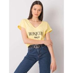 FANCY Dámske tričko s potlačou HORTENSE žltá FA-TS-7142.37P_366968 Univerzálne