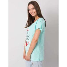 FANCY Dámske tričko s potlačou Silva mint FA-TS-7196.74P_367532 Univerzálne
