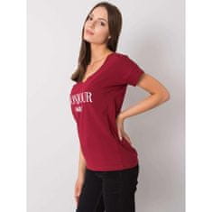 FANCY Dámske tričko EMILIE burgundy FA-TS-7161.32P_367531 Univerzálne