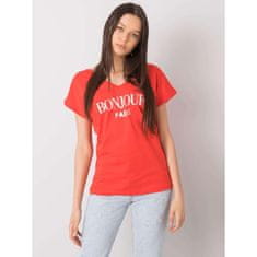 FANCY Dámske tričko s potlačou HORTENSE červené FA-TS-7142.37P_366967 Univerzálne