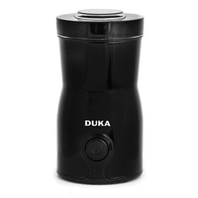 DUKA BOSSE Elektrický mlynček na kávu Black Stainless Steel