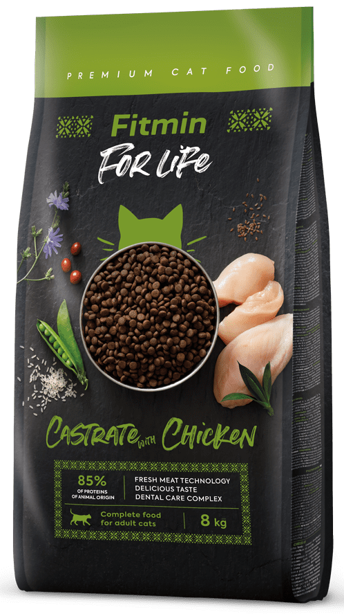 Fitmin cat For Life Castrate Chicken 8 kg