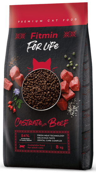 Fitmin cat For Life Castrate Beef 8 kg