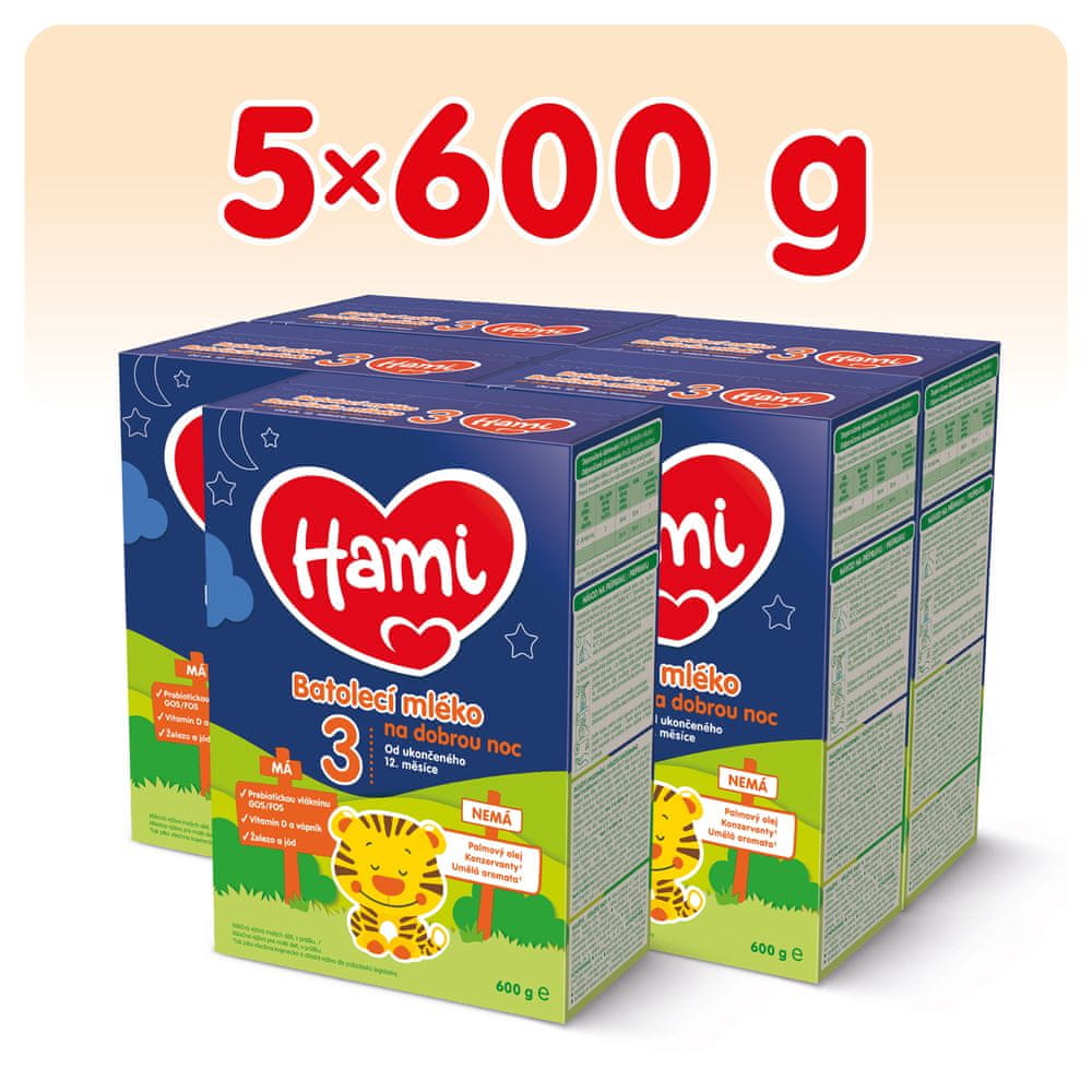 Hami 3 Na dobrú noc 5 × 600g