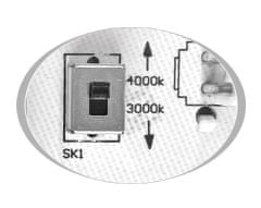 Ecolite Ecolite LED stropné svietidlo 15W CCT 1650lm IP65 čierna WMAT300-15W/CR