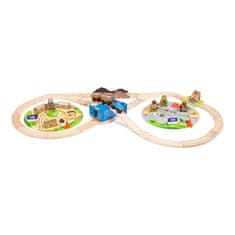 Bigjigs Toys Bigjigs Rail Vláčikodráha Stavba 50 dielov