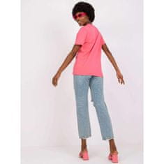 FANCY Dámske tričko voľného strihu s potlačou JADE pink FA-TS-7677.91P_383753 Univerzálne