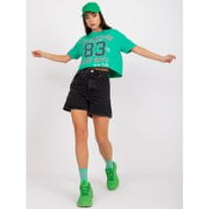 FANCY Dámske tričko s potlačou SHORT green FA-TS-7684.86_385732 Univerzálne