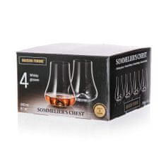 MAISON FORINE Maison Forine Set okuliarov pre whisky sommelier hrudník 240 ml, 4 ks