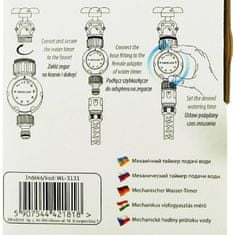 Bradas Mechanický časovač prietoku vody Bradas WL-3131