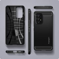 Spigen Rugged Armor silikónový kryt na Samsung Galaxy A53 5G, čierny