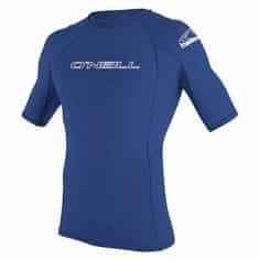 O'Neill Pánske lycrové tričko BASIC SKINS CREW, krátky rukáv modrá 3XL